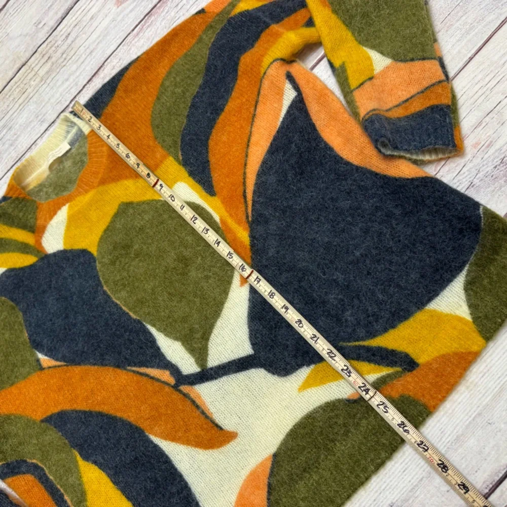 Sezane Nahla Sweater In Fall Foliage Wool Mohair Size XXL - Picture 4 of 9